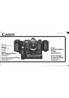 Canon FilmBack manual. Camera Instructions.